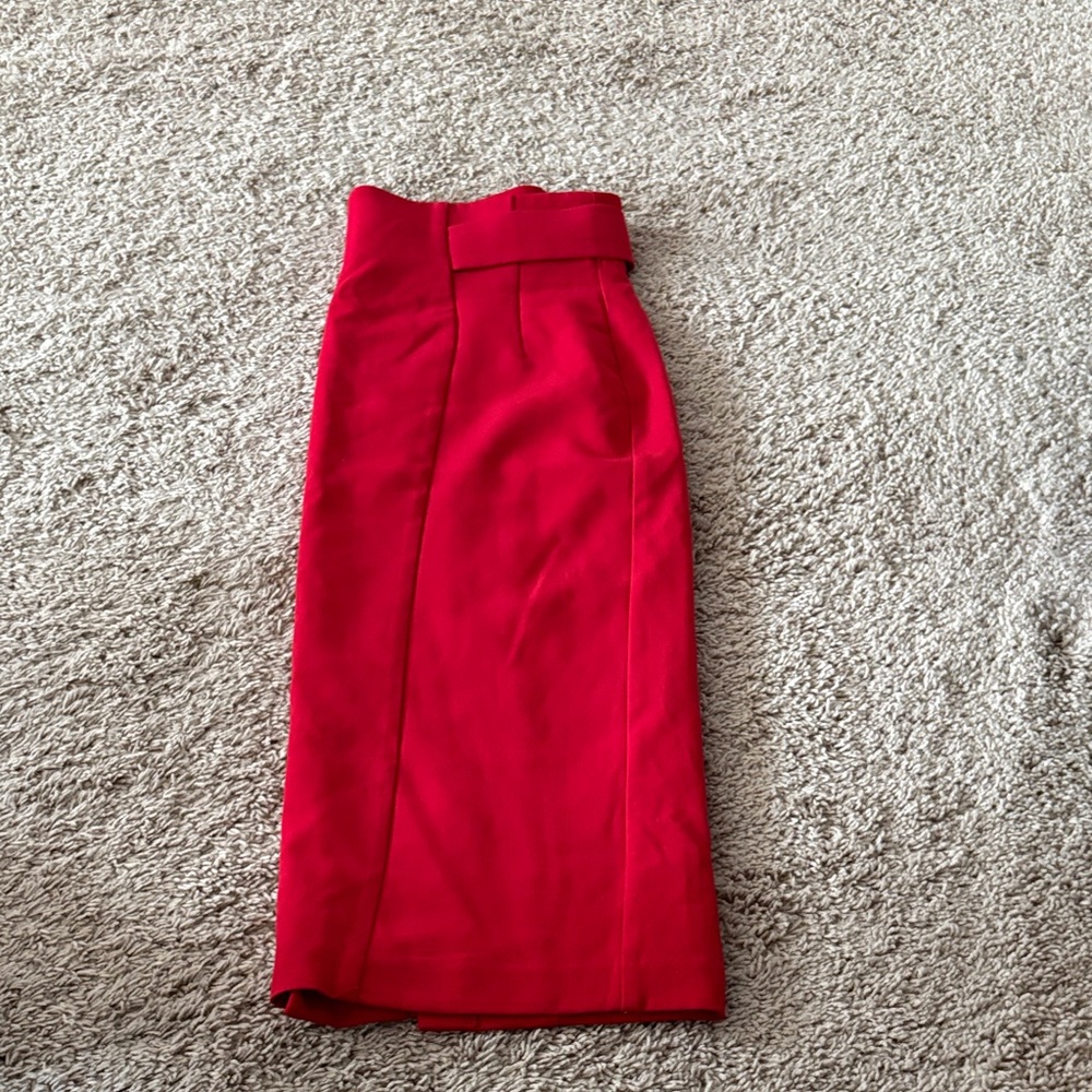 Elegant Red Women's Skirt